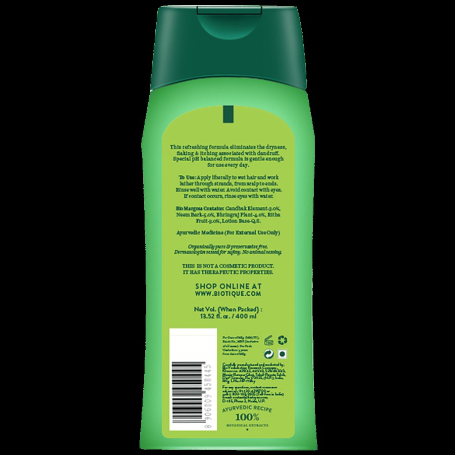 BIOTIQUE Bio Neem Anti-Dandruff Shampoo & Conditioner - Margosa