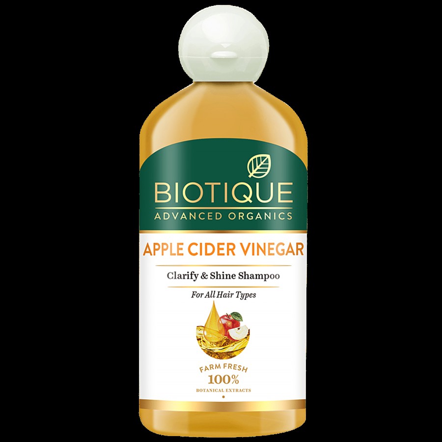 BIOTIQUE Clarify & Shine Shampoo - Apple Cider Vinegar