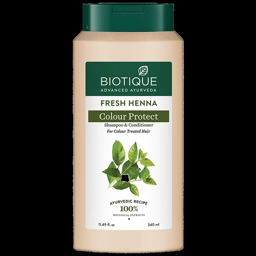 BIOTIQUE Fresh Henna Colour Protect Shampoo & Conditioner