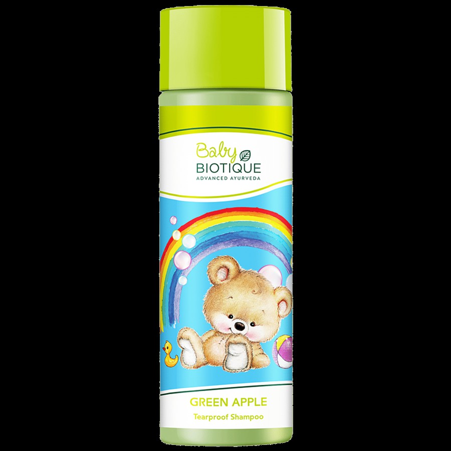 BIOTIQUE Green Apple Baby Shampoo - Soap Free