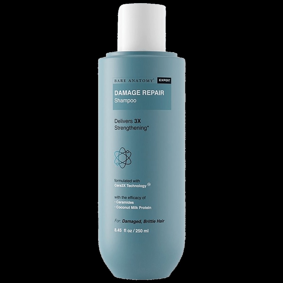 Bare Anatomy Expert Damage Repair Hair Shampoo - 3x Strengthening With Ceramide A2 & Coconut Milk Protein