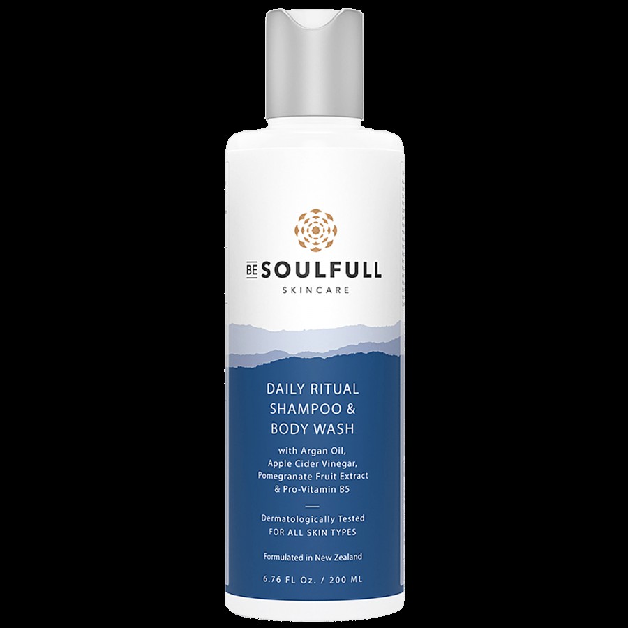 Be Soulfull Daily Ritual Shampoo & Body Wash - With Argan Oil