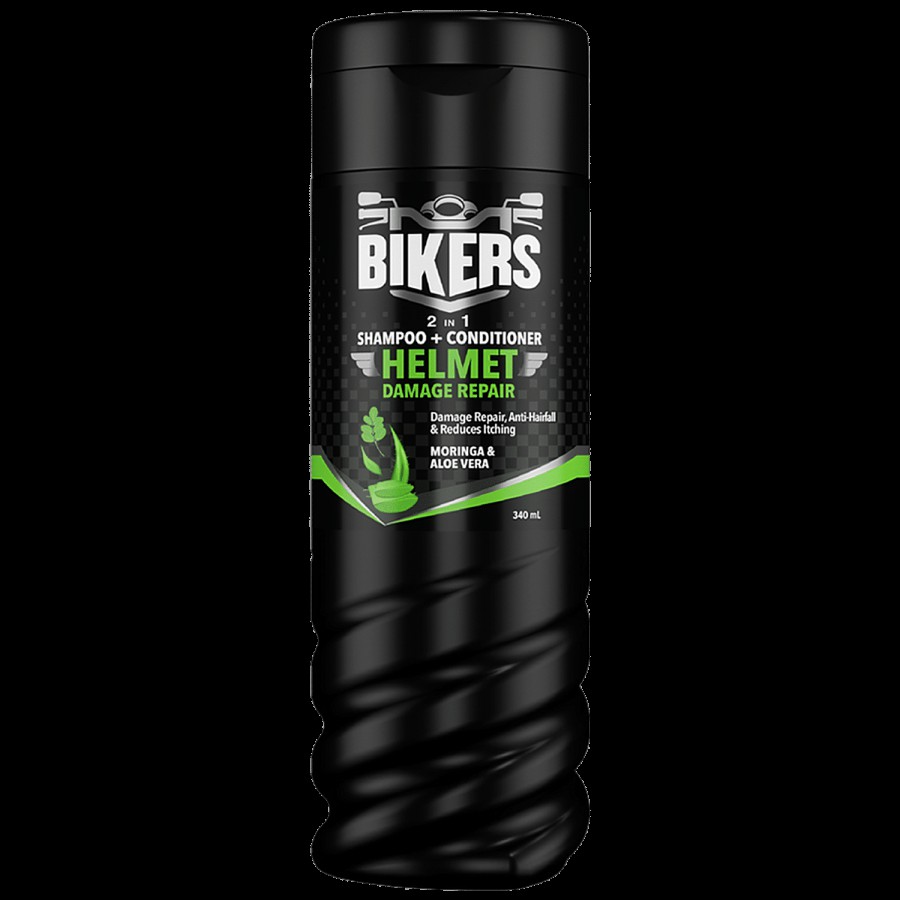 Biker's Helmet Damage Repair 2-In-1 Shampoo + Conditioner - Anti-Hairfall