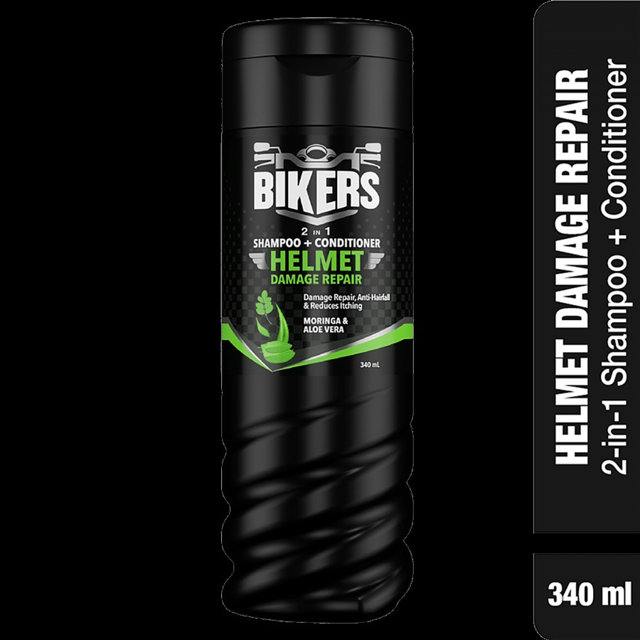 Biker's Helmet Damage Repair 2-In-1 Shampoo + Conditioner - Anti-Hairfall