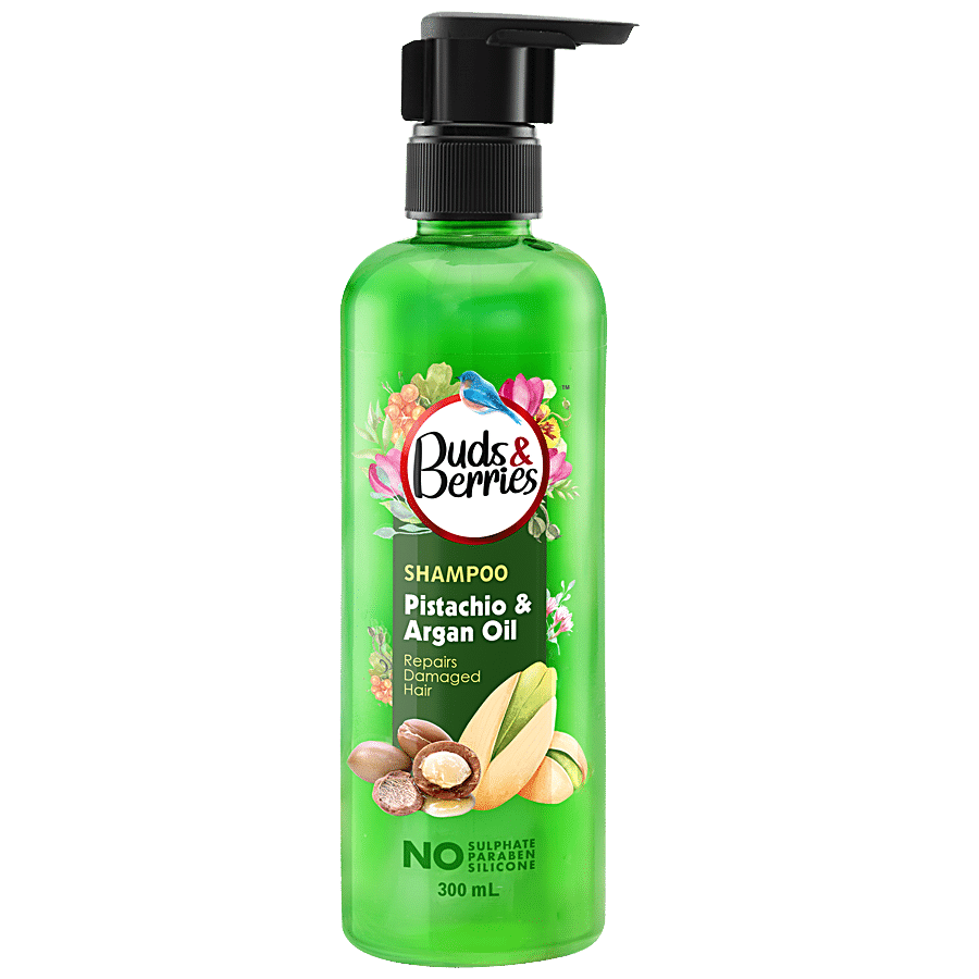 Buds & Berries Colour Protectant Shampoo - Pistachio & Argan Oil