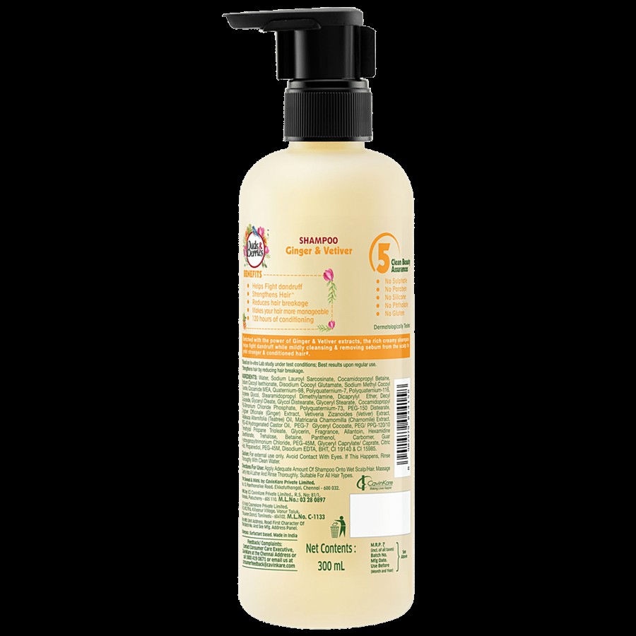 Buds & Berries Anti-Dandruff Shampoo - Ginger & Vetiver