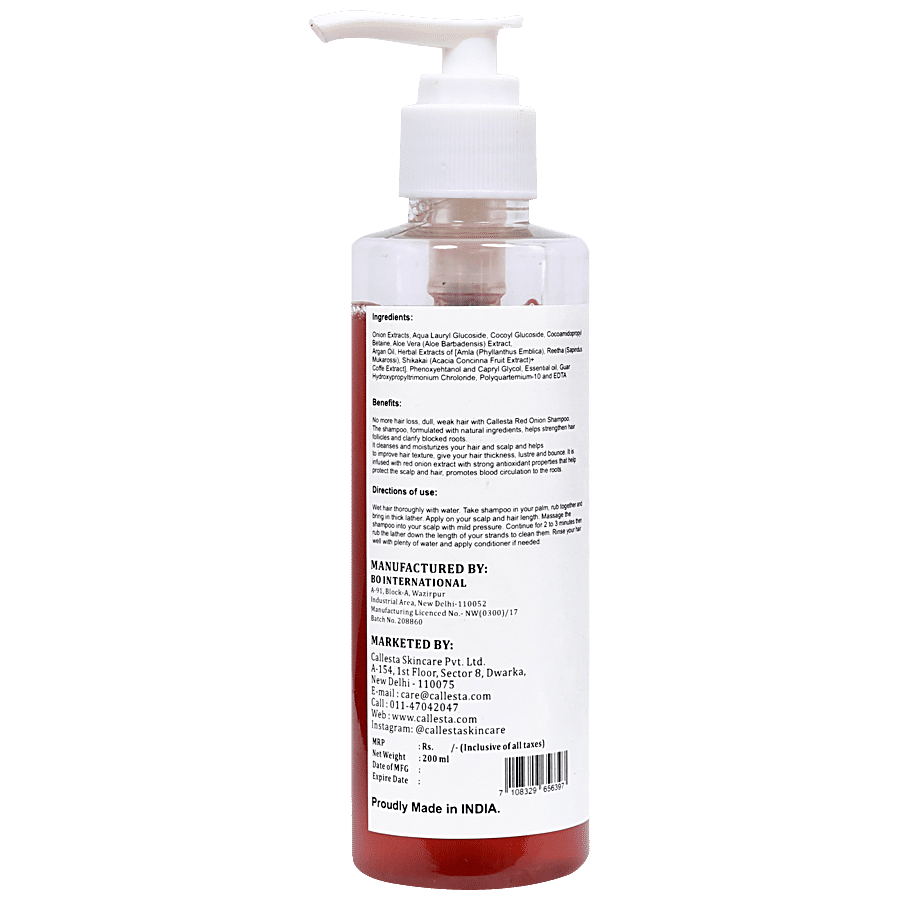 Callesta Long & Strong - Red Onion Shampoo