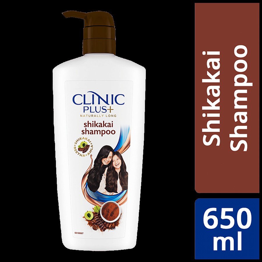 Clinic Plus Naturally Long Shikakai Shampoo - Amla