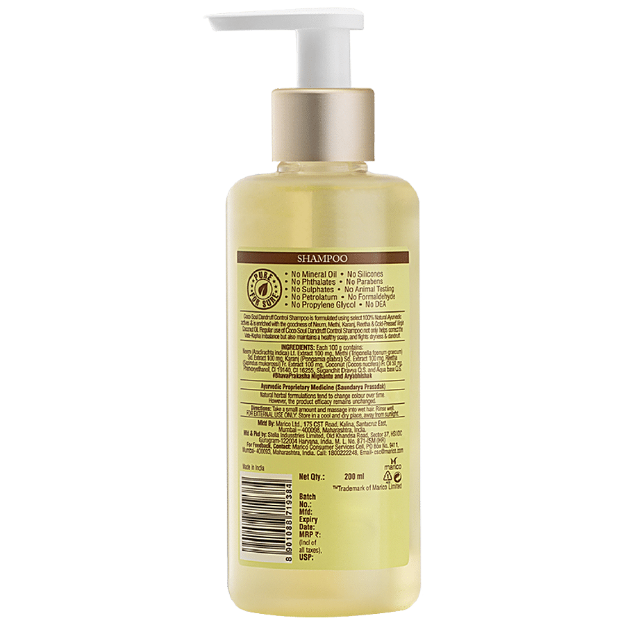 Coco Soul Dandruff Control Shampoo - Neem & Methi