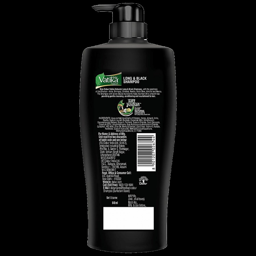 Dabur Vatika Amla Long & Black Shampoo