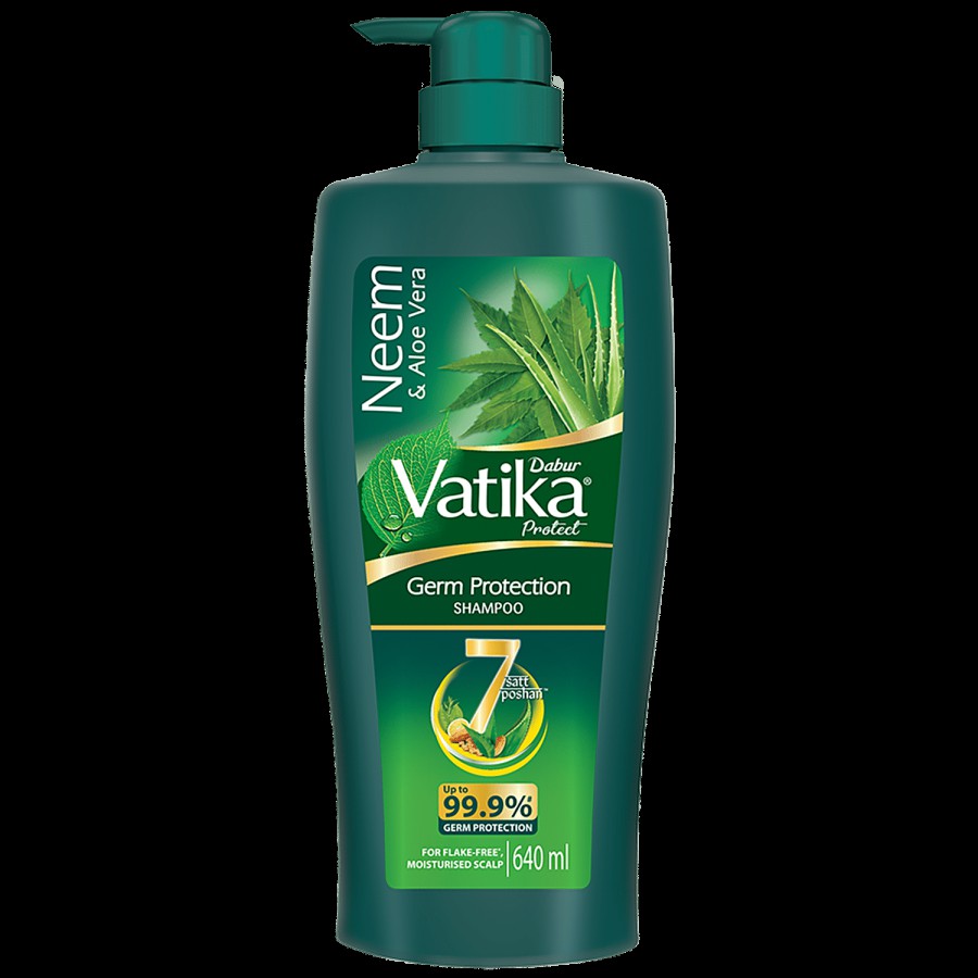 Dabur Vatika Germ Protection Shampoo - Neem & Aloe Vera