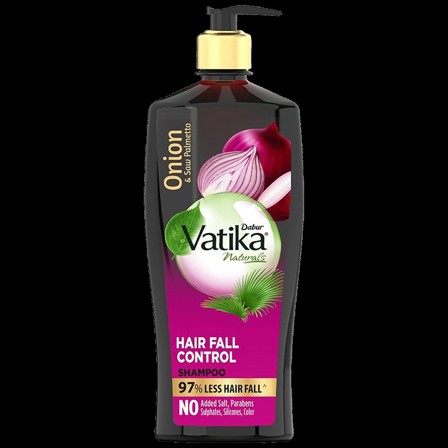 Dabur Vatika Hair Fall Control Shampoo - With Onion & Saw Palmetto