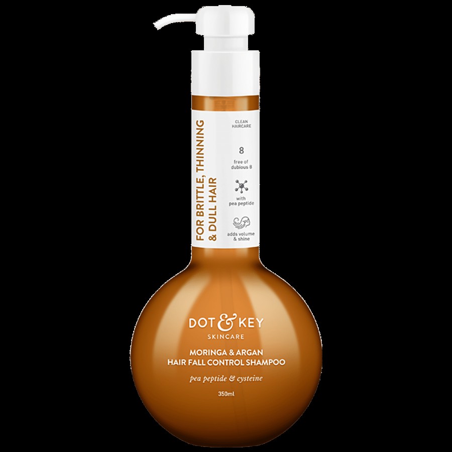 Dot & Key Moringa & Argan Hair Fall Control Shampoo - For Brittle