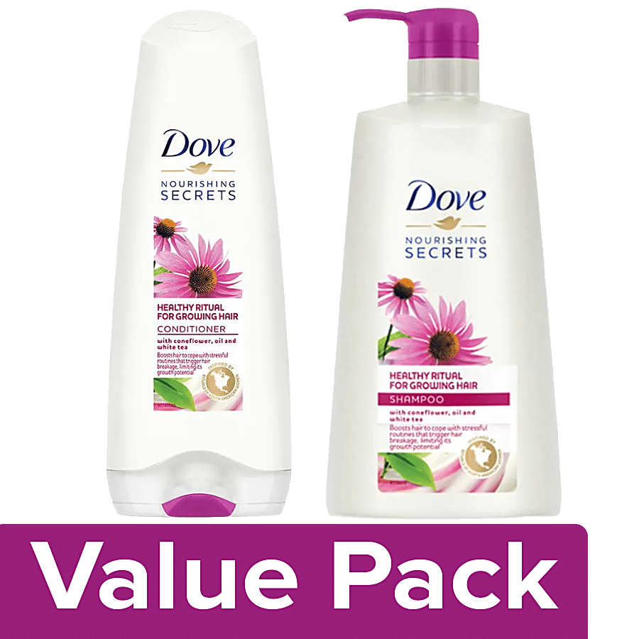 Dove Healthy Ritual For Growing Hair - Shampoo 650 ml + Conditioner 180 ml