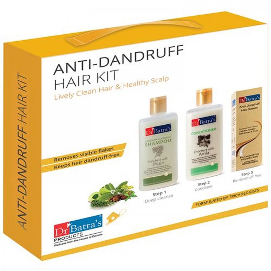 Dr Batra's  Anti-Dandruff Hair Kit - Lively Clean Hair & Healthy Scalp