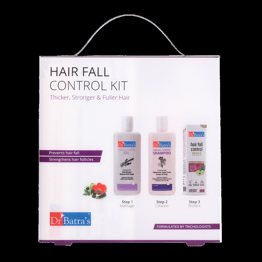 Dr Batra's  Hair Fall Control Kit - Provides Strength