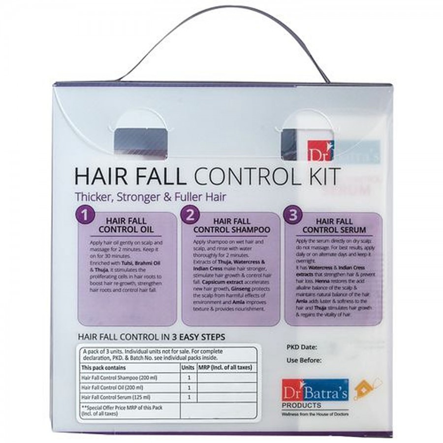 Dr Batra's  Hair Fall Control Kit - Thicker