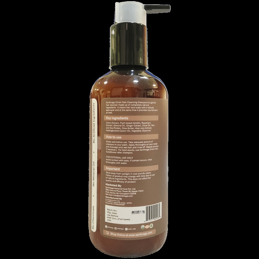 Earthraga Onion Hair Cleansing Shampoo