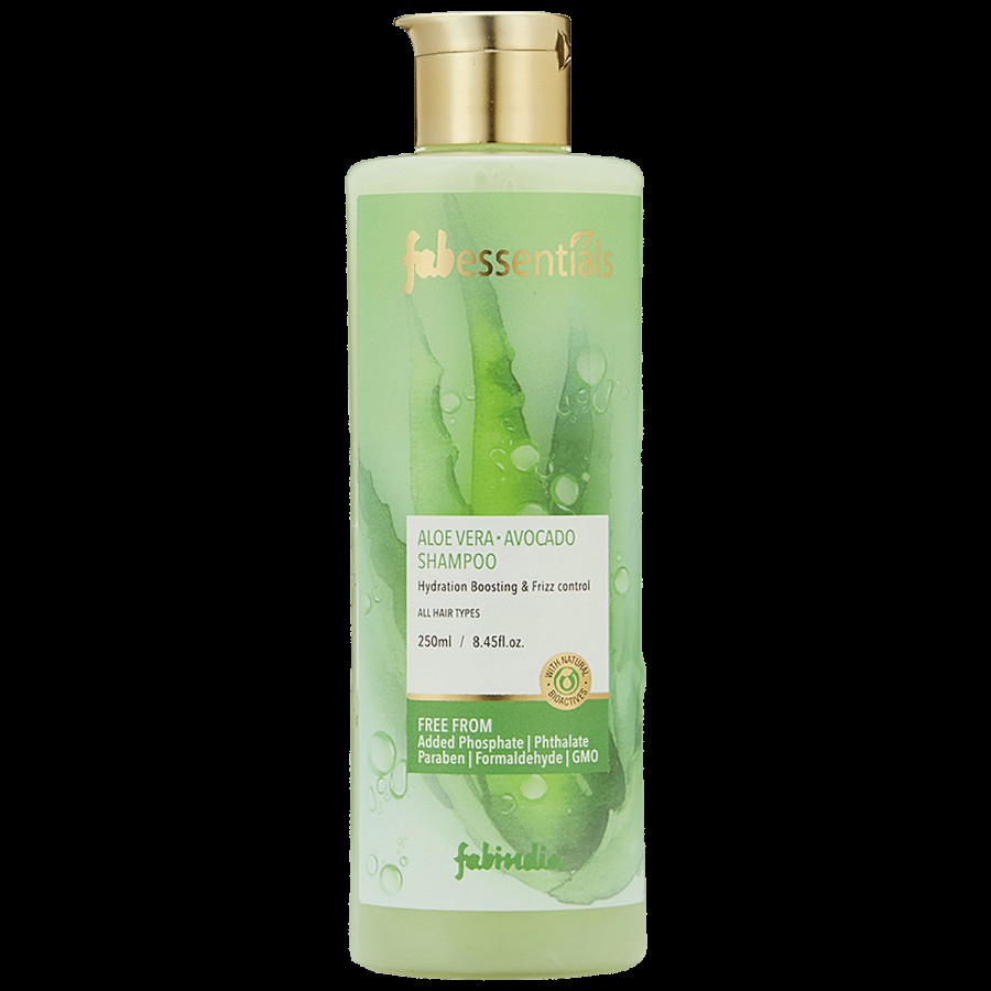 Fabessentials Aloe Vera Avocado Shampoo - Boosts Hydration