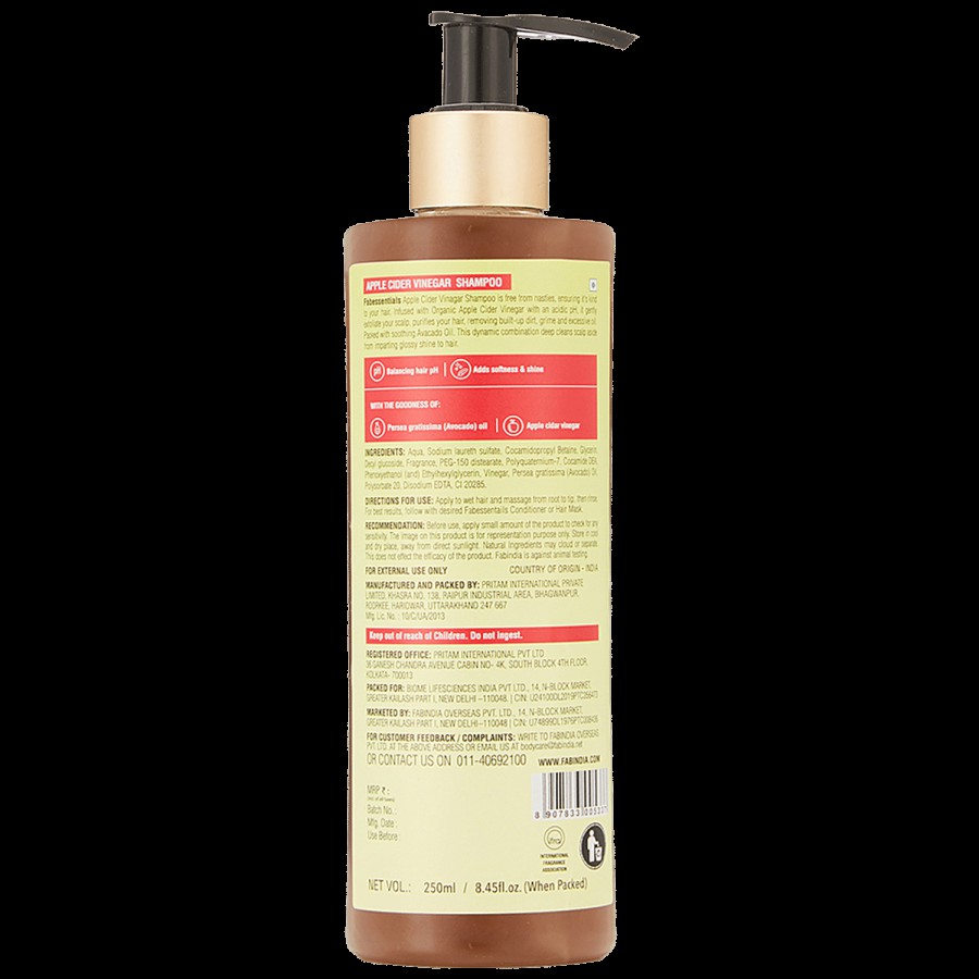 Fabessentials Apple Cider Vinegar Shampoo - pH Balanced