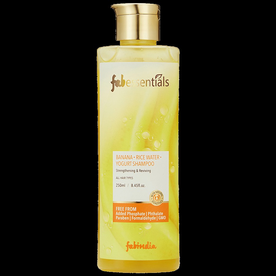 Fabessentials Banana Rice Water Yogurt Shampoo - Strengthening & Reviving