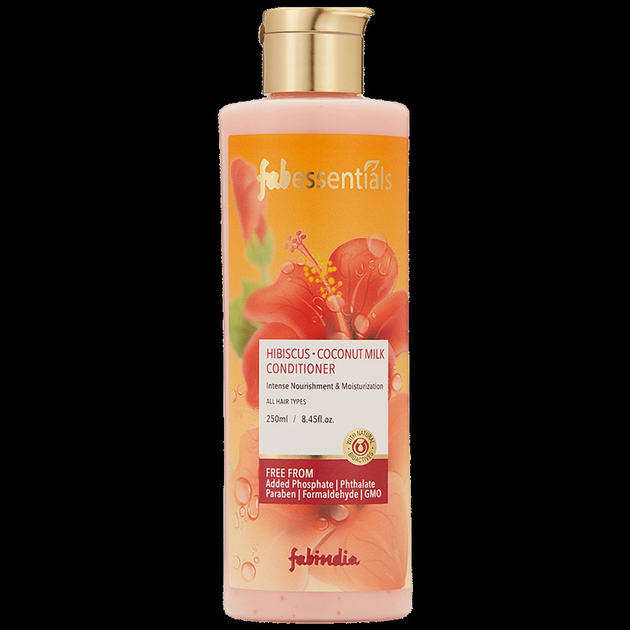 Fabessentials Hibiscus Coconut Milk Conditioner - Provides Intense Nourishment & Moisturisation