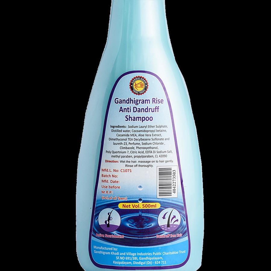 Gandhigram Rise Anti Dandruff Shampoo - Prevents Hair Loss