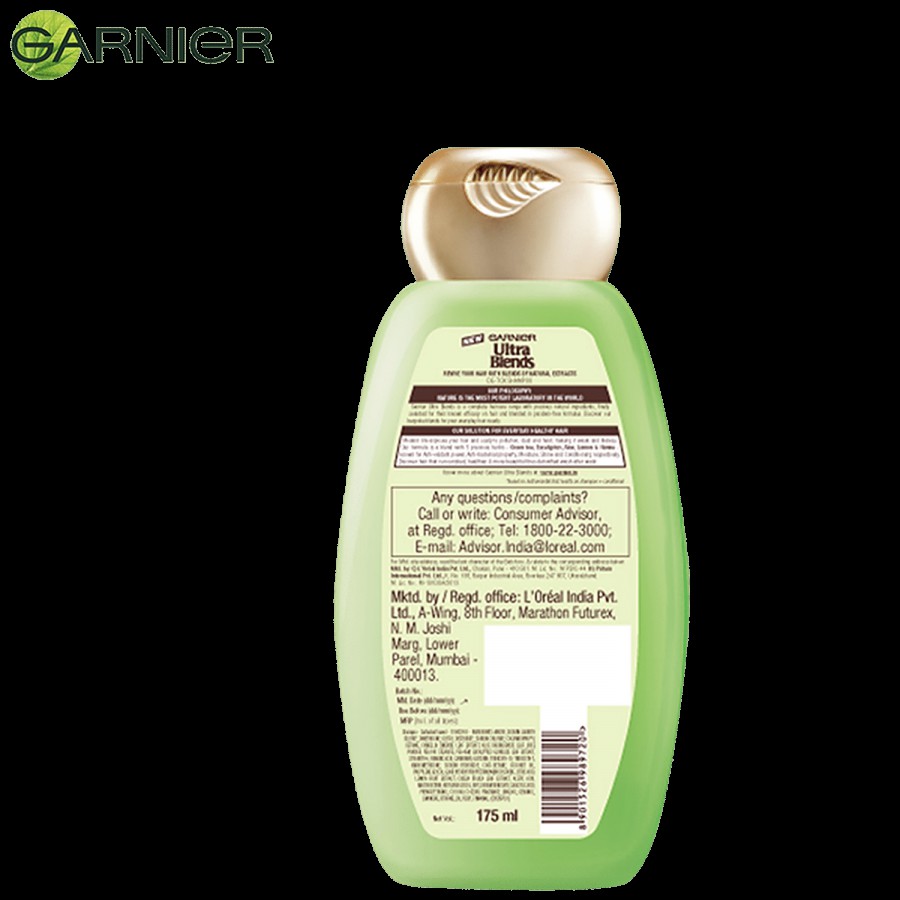 Garnier Ultra Blends De-Tox Shampoo - Green Tea