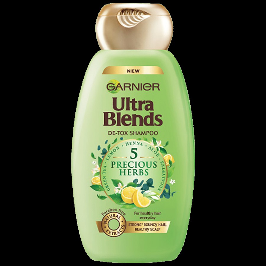 Garnier Ultra Blends De-Tox Shampoo - Green Tea