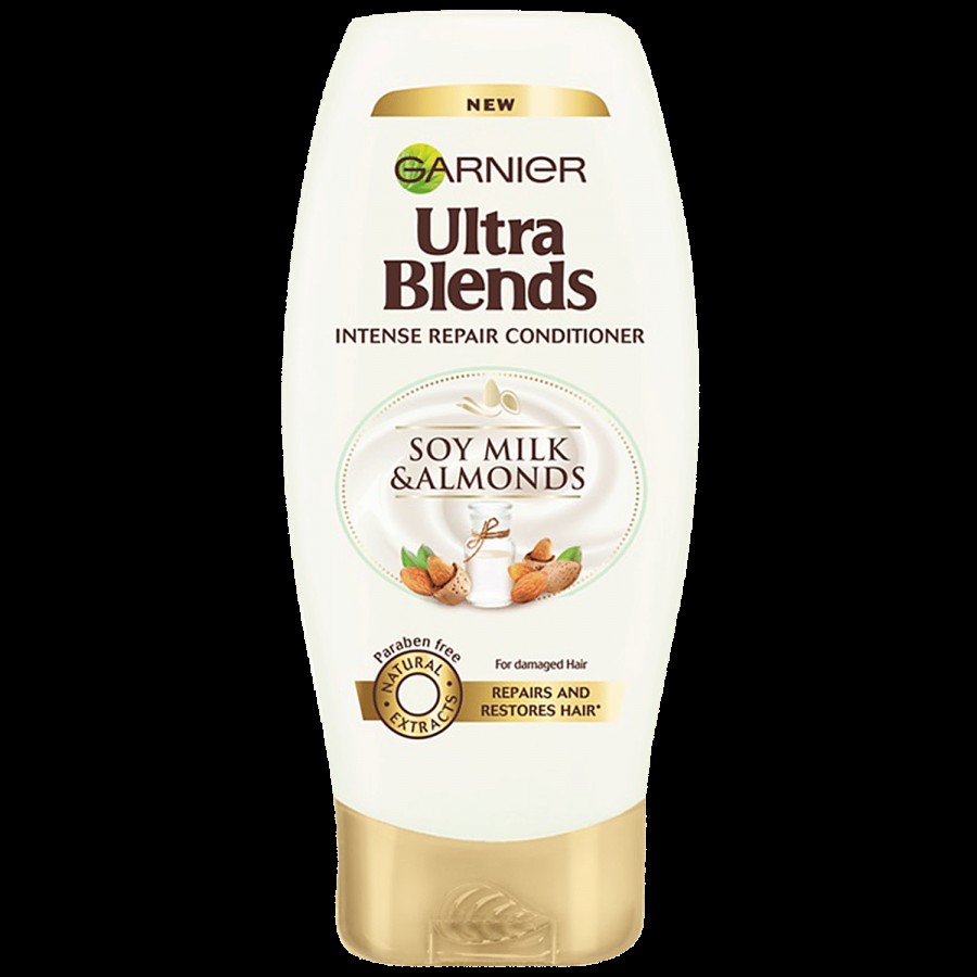 Garnier Ultra Blends Intense Repair Conditioner - Soy Milk & Almonds