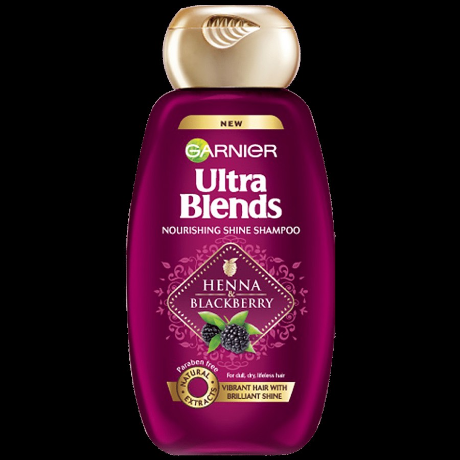 Garnier Ultra Blends Nourishing Shine Shampoo - Henna & Blackberry