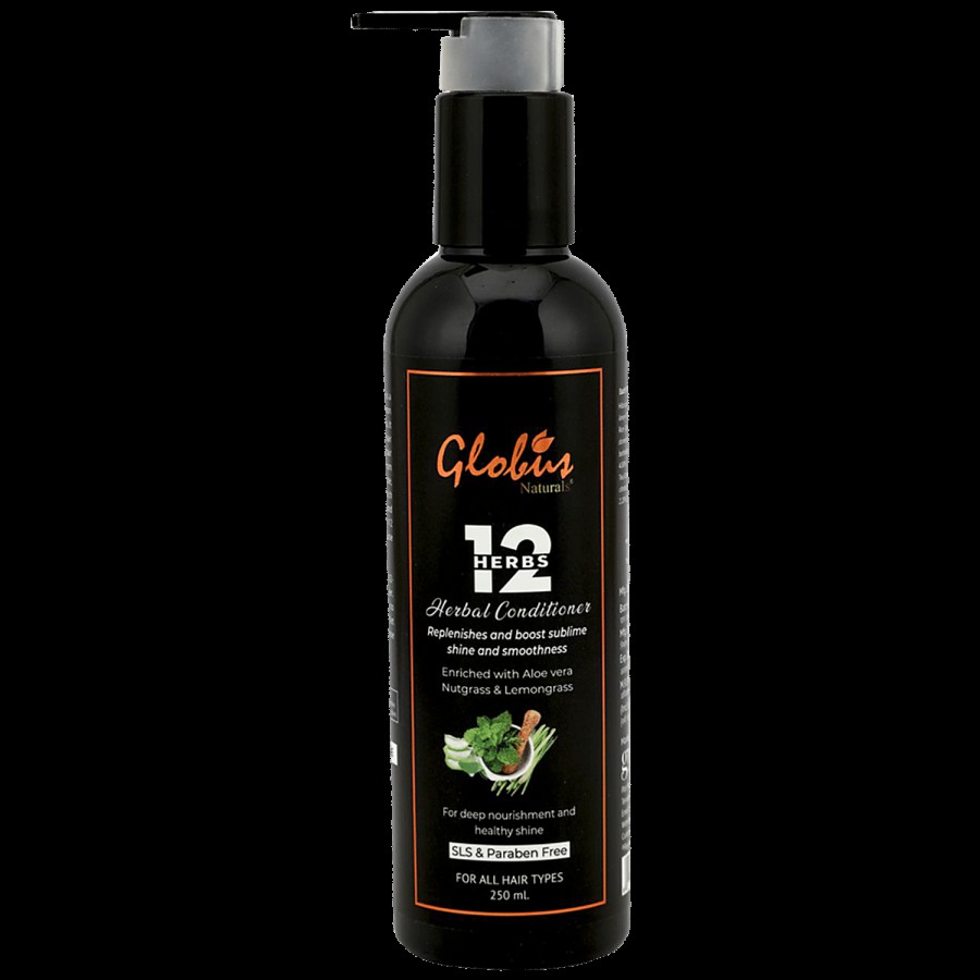 Globus Naturals 12 Herbs Conditioner - Enriched With Aloe Vera