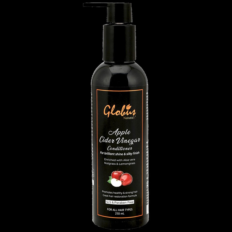 Globus Naturals Apple Cider Vinegar Conditioner - Maintains Scalp pH