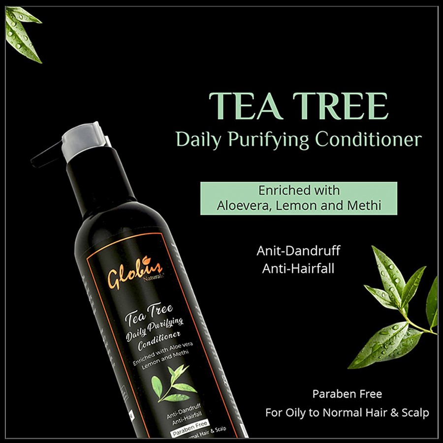 Globus Naturals Tea Tree Daily Purifying Conditioner - For Dandruff Prone Hair