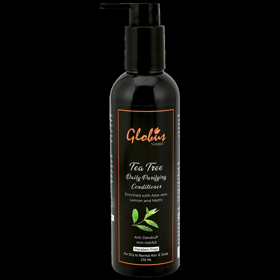 Globus Naturals Tea Tree Daily Purifying Conditioner - For Dandruff Prone Hair