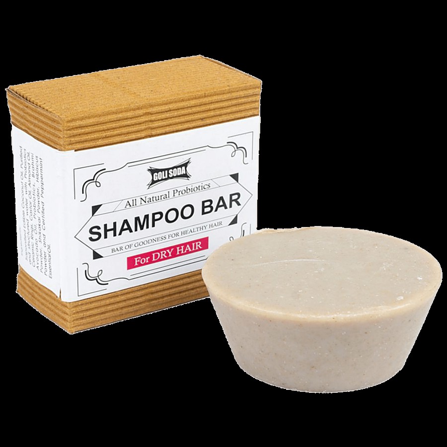 Goli Soda Probiotics Shampoo Bar - All Natural