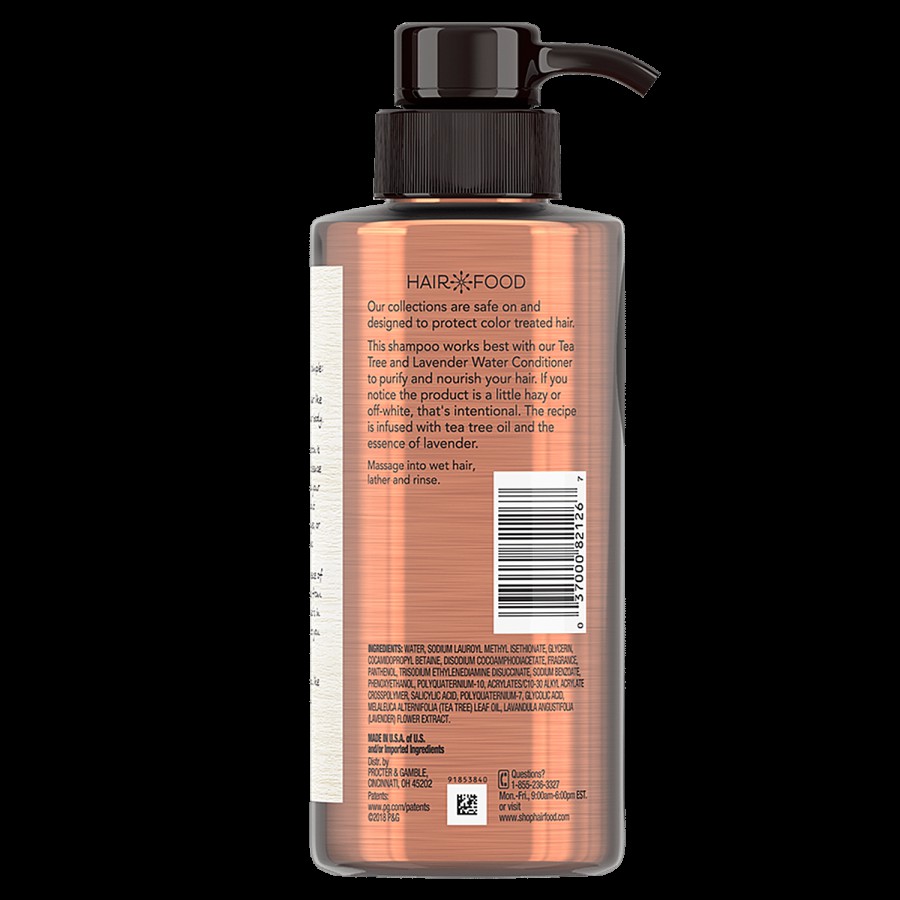 Hair Food Purifying Shampoo - With Tea Tree & Lavender Water