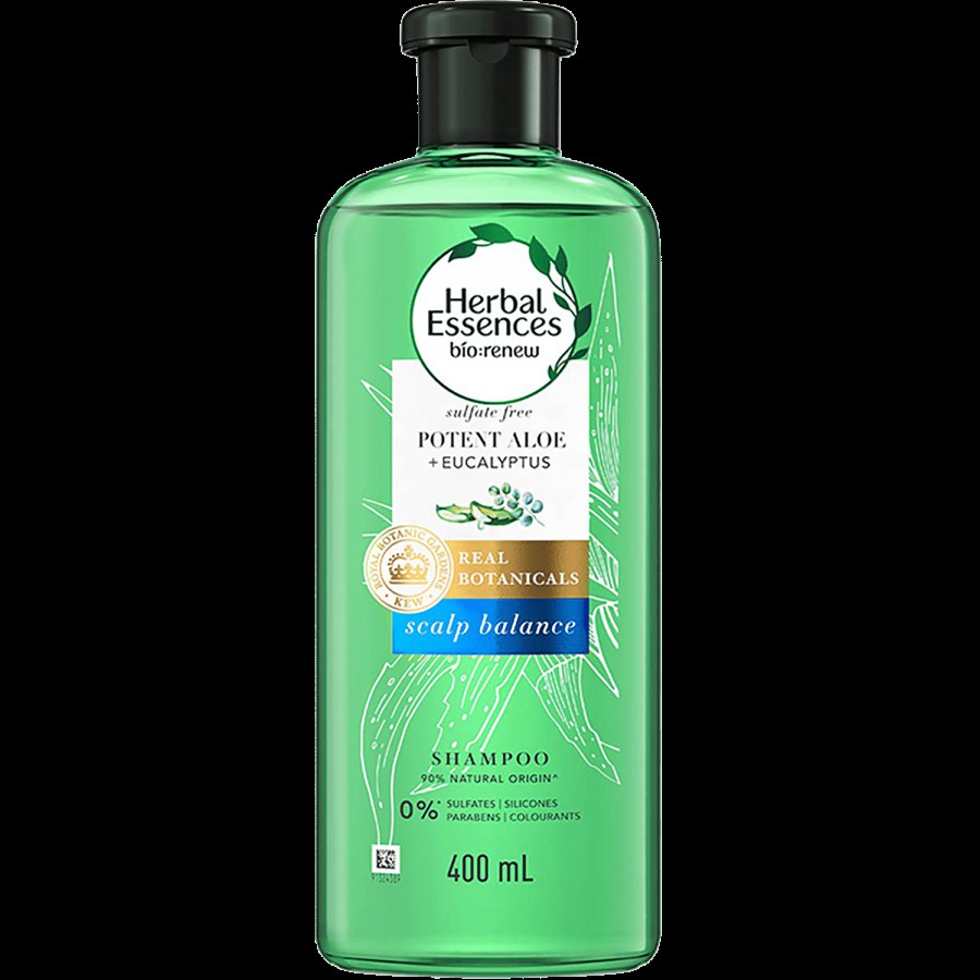 Herbal Essences Potent Aloe & Eucalyptus Shampoo - For Scalp Balance