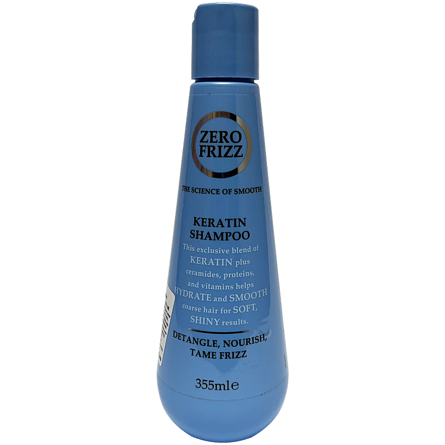 High Ridge Brands Zero Frizz - Keratin Shampoo For Soft & Shiny Hair