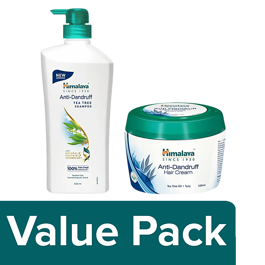 Himalaya Anti-Dandruff Shampoo 650 ml + Anti-Dandruff Hair Cream 100 ml