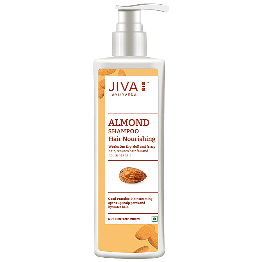 Jiva Ayurveda Almond Shampoo - Nourishes Hair Roots