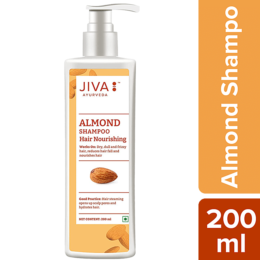 Jiva Ayurveda Almond Shampoo - Nourishes Hair Roots