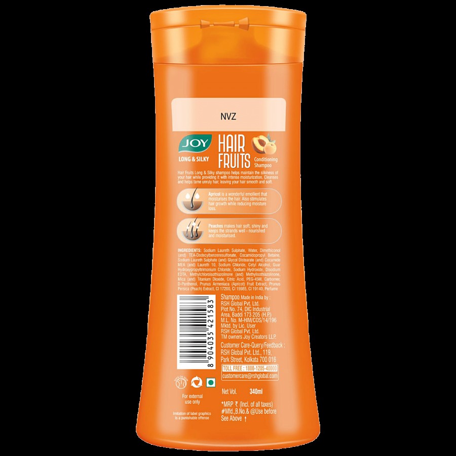 Joy Long & Silky Conditioning Shampoo - With Apricot & Peach