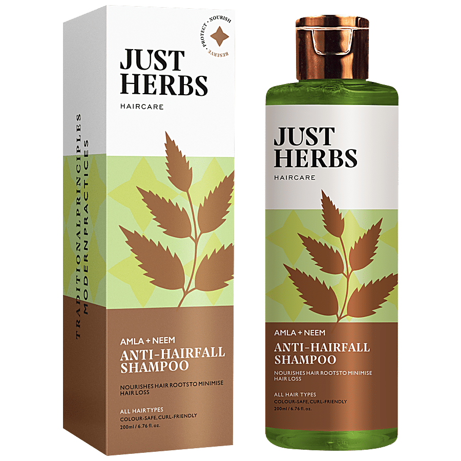 Just Herbs Amla & Neem Anti-Hairfall Shampoo