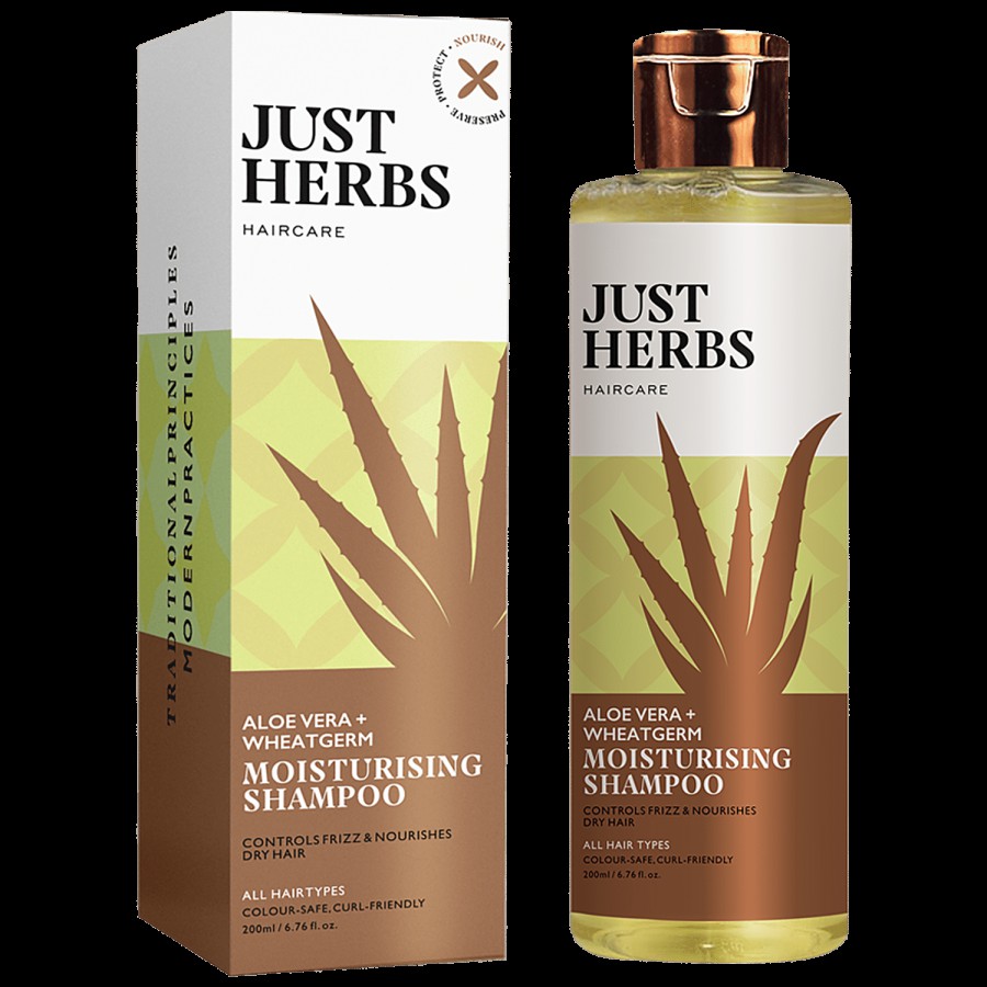 Just Herbs Aloe Vera & Wheatgerm Moisturising Shampoo