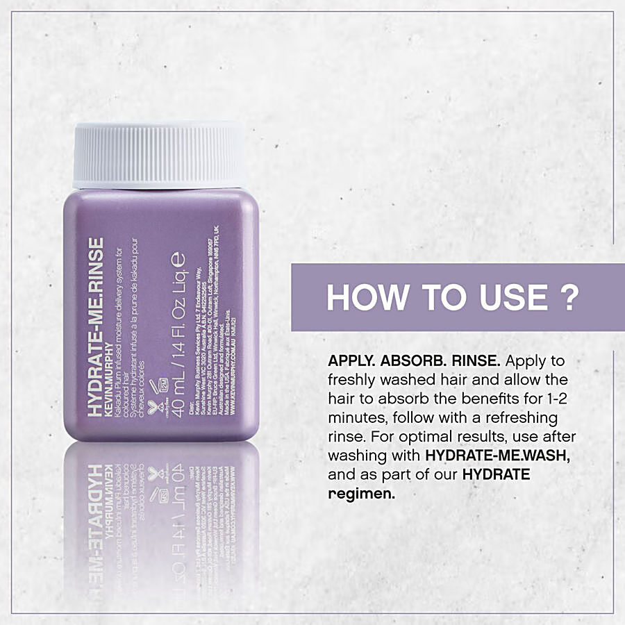 KEVIN.MURPHY HYDRATE-ME.RINSE Moisturising & Smoothing Conditioner For Natural & Coloured Hair