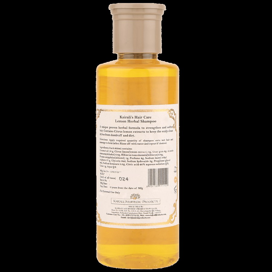 Kairali Herbal Shampoo - Lemon