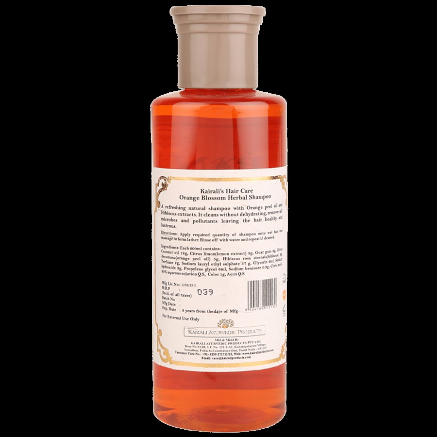 Kairali Herbal Shampoo - Orange Blossom