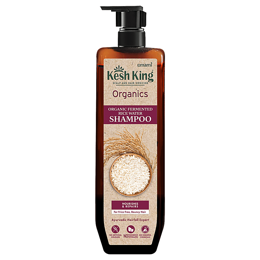 Kesh King Organic Fermented Rice Water Shampoo - Nourishes & Repairs Frizzy Hair