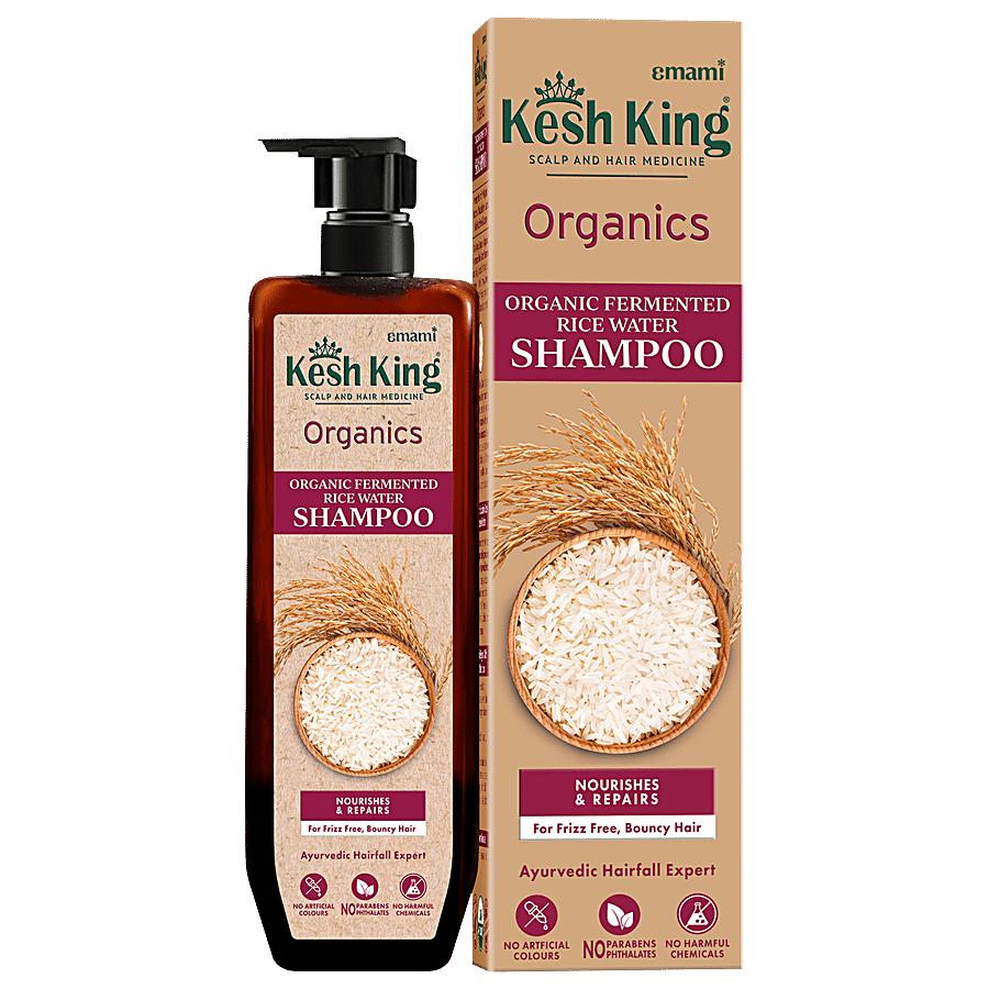 Kesh King Organic Fermented Rice Water Shampoo - Nourishes & Repairs Frizzy Hair